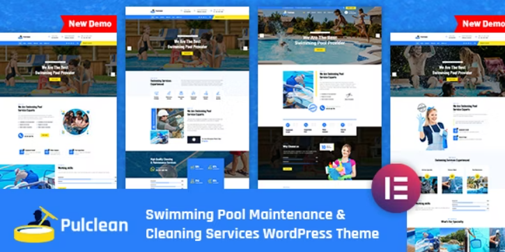 Pulclean – Swimming Pool Maintenance & Cleaning WordPress Theme