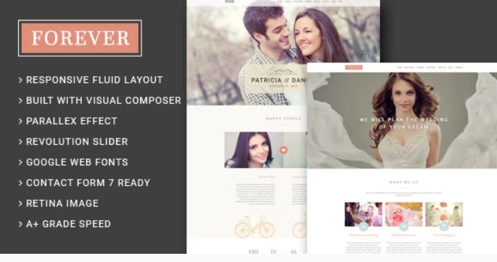 Forever – Wedding Couple & Planner/ Agency WordPress Theme
