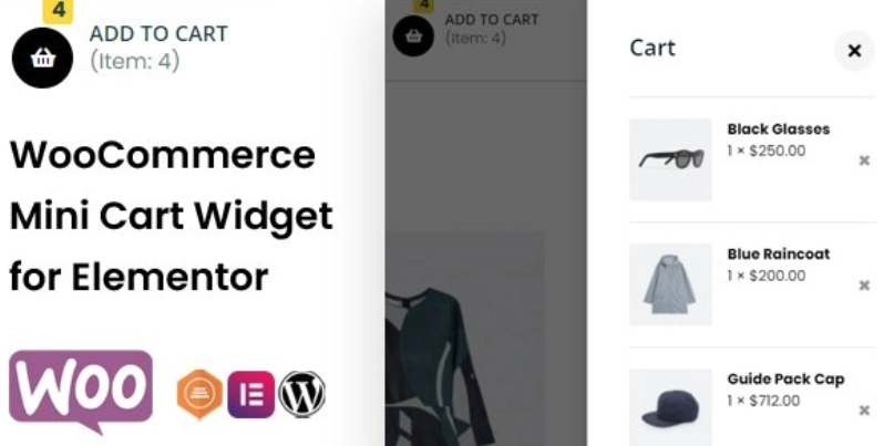 TF Woo Mini Cart Addon For Elementor