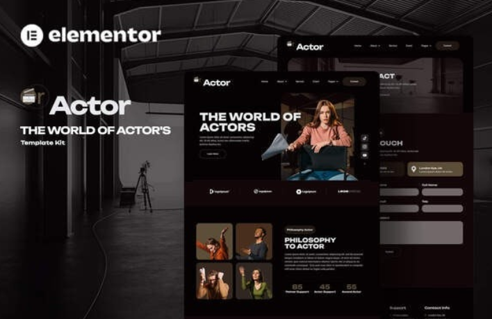 Oractor – Actor Agency Elementor Template