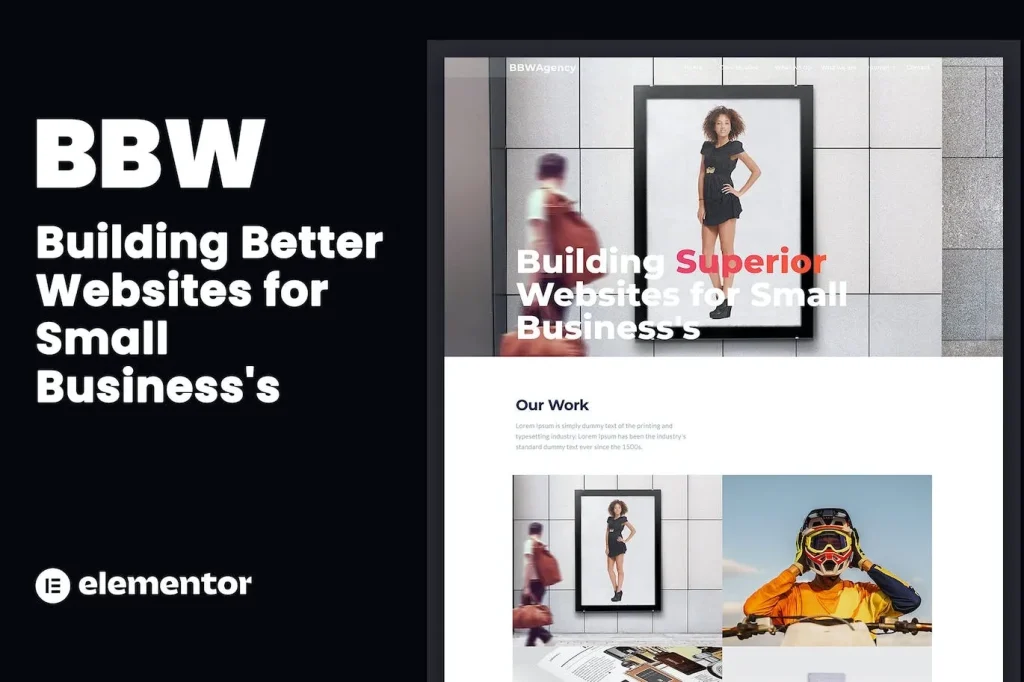 BBW – Web Design Agency Elementor Template