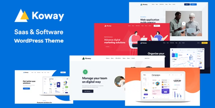 Koway – Saas Landing WordPress Theme for Saas Startup + RTL