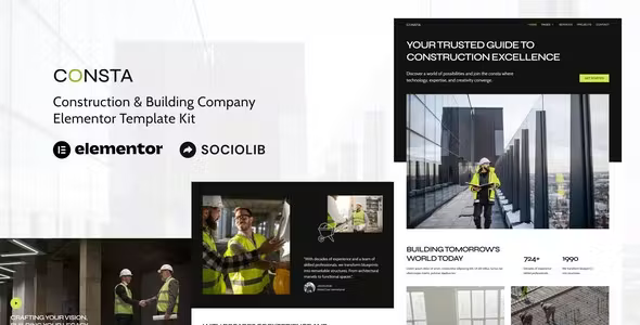 Consta Construction Elementor Template Kit