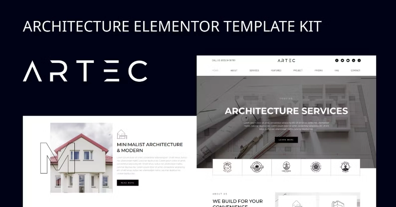 Artec – Architecture Elementor Template