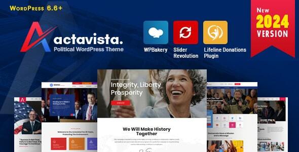 Actavista – A Responsive Political WordPress Theme For Politicians and Organizations
