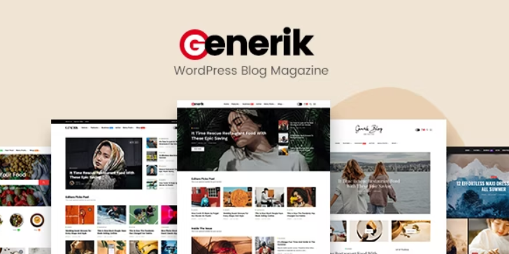 Generik – Multipurpose WordPress Blog Magazine Theme