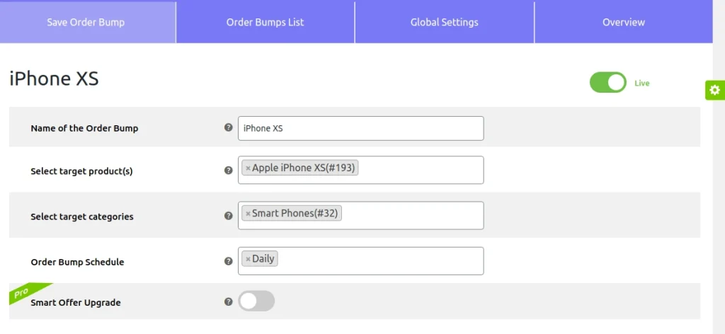 Upsell Order Bump Offer For Woocommerce Pro