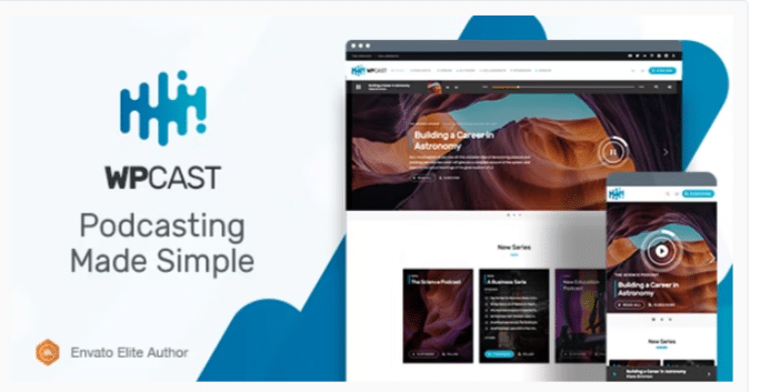 Wpcast – Audio Podcast WordPress Theme